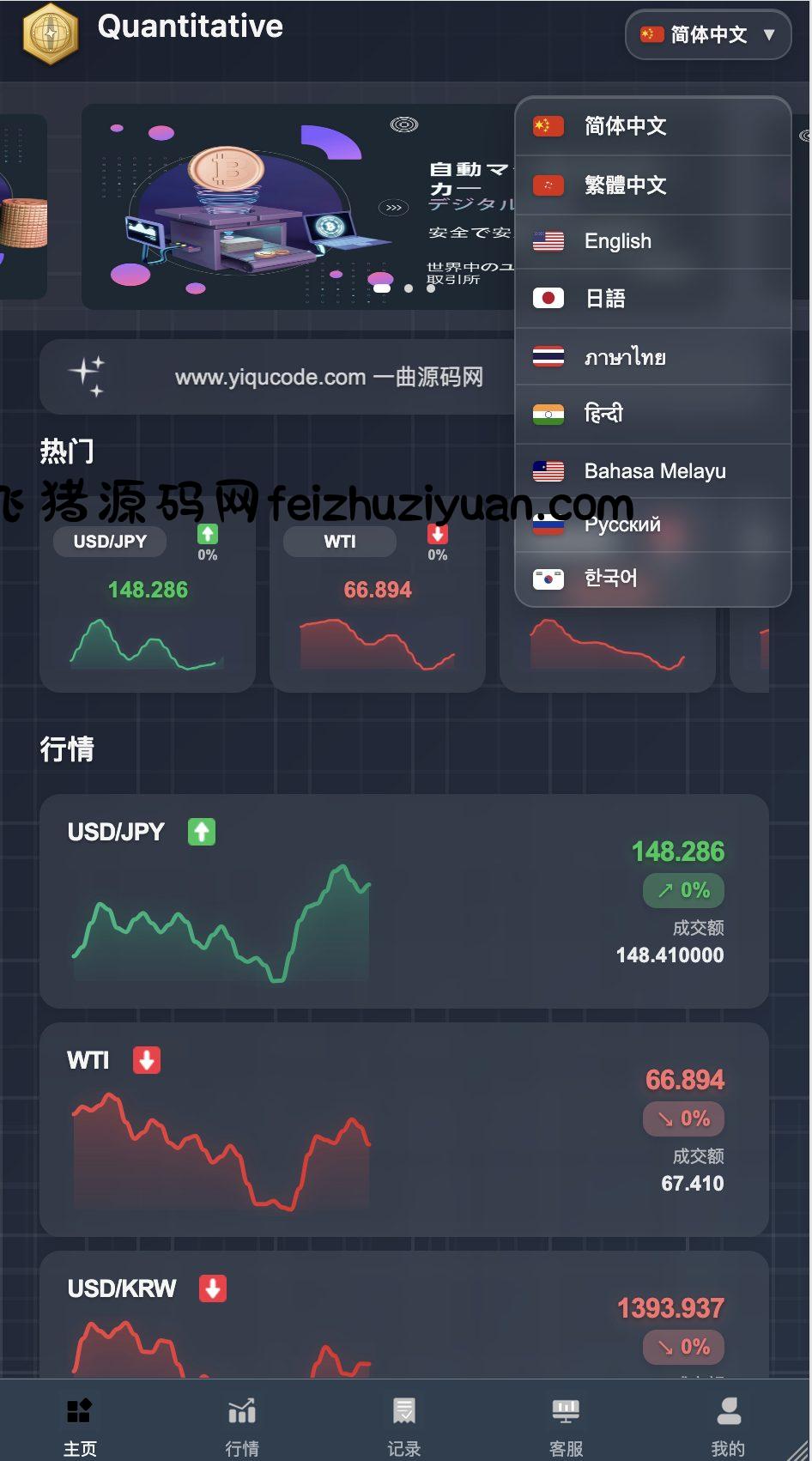 九国语言微交易所源码-PHP微交易源码-微盘交易所源码- 全开源 后端PHP 前端