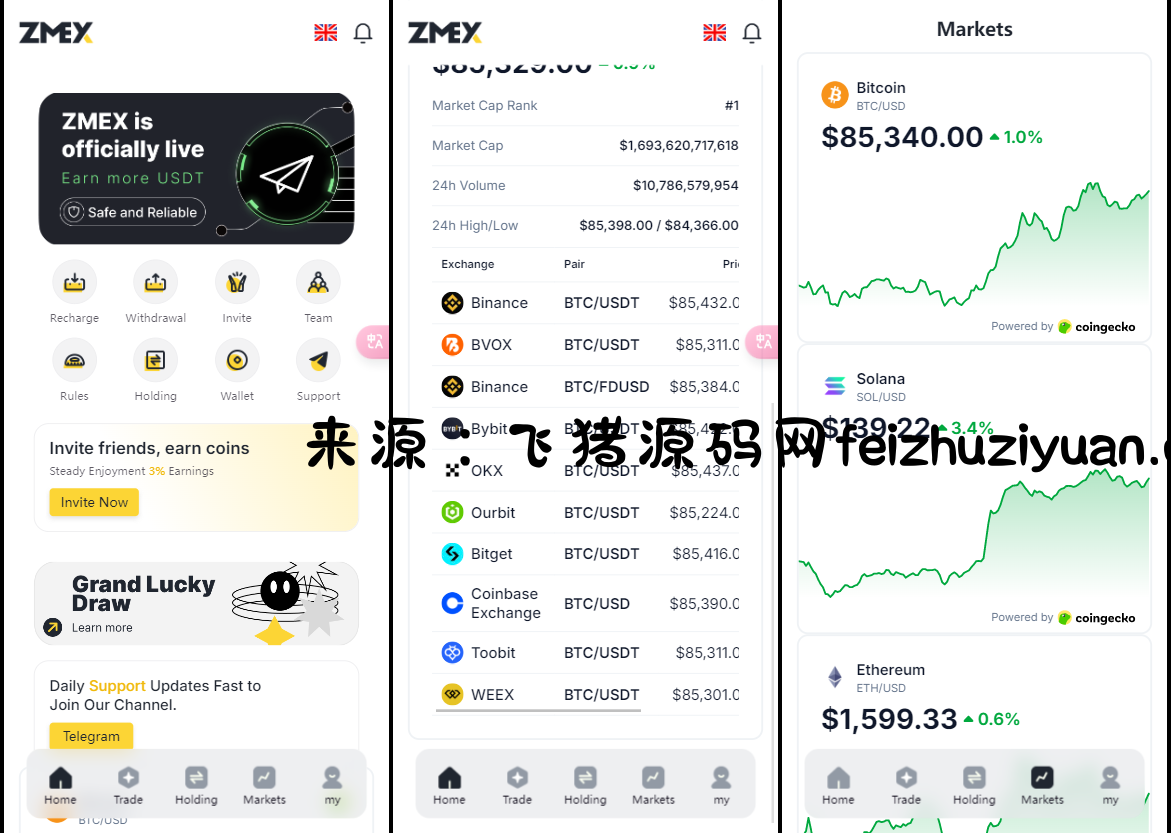 海外版AI量化区块链系统源码 UI精美 - 网站源码 - 飞猪源码网-飞猪源码网