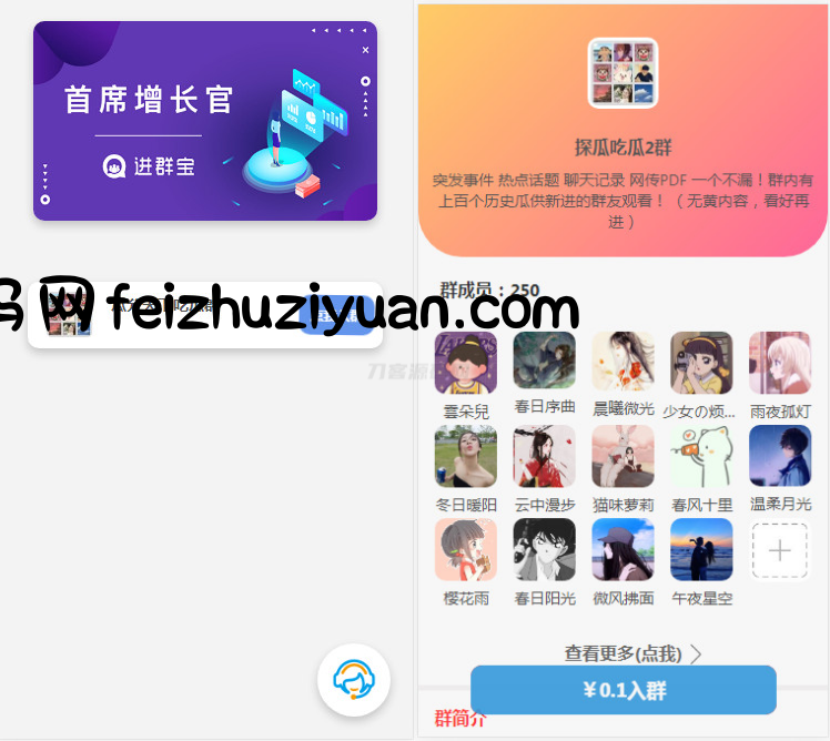 WordPress开发进群V2主题源码，多种引流方法，引私域二次变现 - 其他模板插件 - 飞猪源码网-飞猪源码网