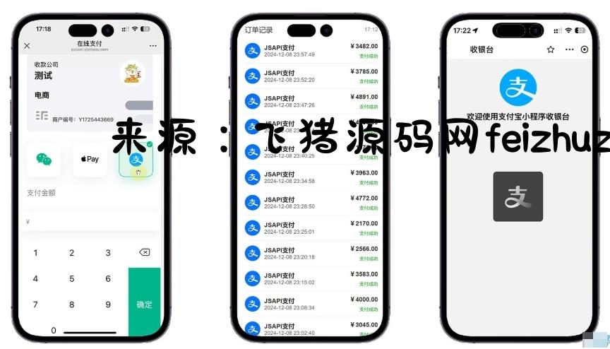 易支付 精美设计的支付收银台模板 门店收银管理系统 云支付收银台 - 网站源码 - 飞猪源码网-飞猪源码网