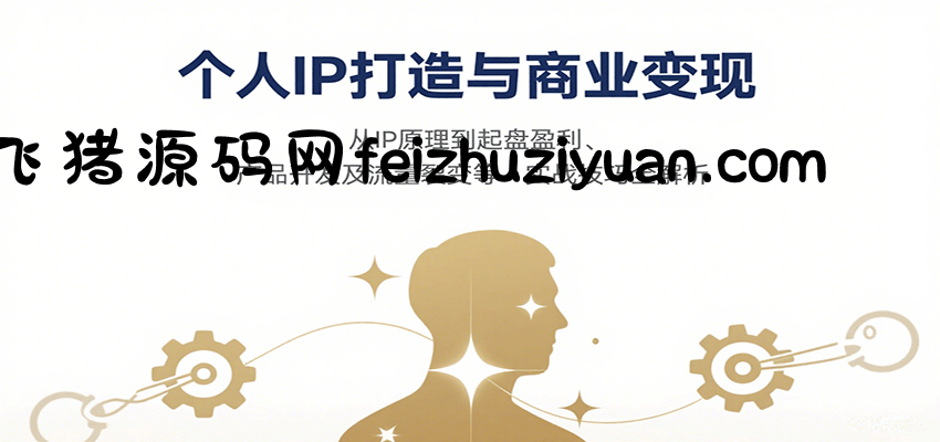 个人IP打造与商业变现，从IP原理到起盘盈利、产品开发及流量裂变等实战技巧全解析 - 网赚项目 - 飞猪源码网-飞猪源码网