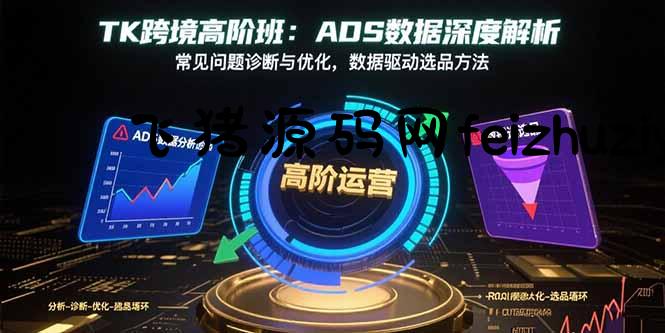 TK跨境高阶班：ADS数据深度解析，常见问题诊断与优化，数据驱动选品方法 - 网赚项目 - 飞猪源码网-飞猪源码网