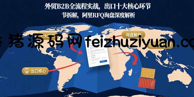 外贸B2B全流程实战，出口十大核心环节拆解，阿里RFQ询盘深度解析 - 网赚项目 - 飞猪源码网-飞猪源码网