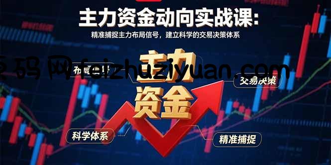 主力资金动向实战课-8月：精准捕捉主力布局信号，建立科学的交易决策体系 - 网赚项目 - 飞猪源码网-飞猪源码网