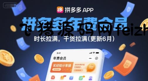 拼多多年费会员，实经验分享操，时长拉满，干货拉满(更新9月) - 电商运营 - 飞猪源码网-飞猪源码网